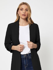 Svart - Pieces Ruched ärm Blazer - Bild 1 av 5