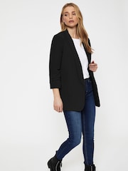 Svart - Pieces Ruched ärm Blazer - Bild 4 av 5