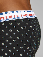 JACK & JONES Black/Chrome Logo 100% Cotton Boxers 3 Pack - Image 6 of 6