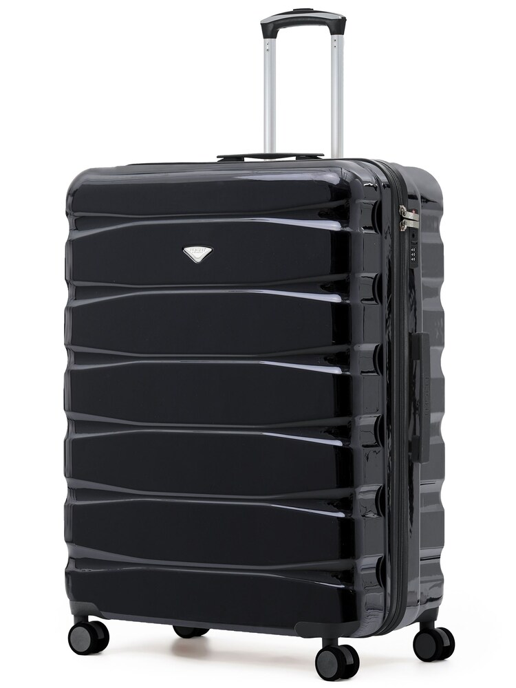 Flight Knight Black Chrome 8 Wheel ABS Hard Case Hold Suitcase - Image 1 of 1 Flight Knight Black Chrome 8 Wheel ABS Hard Case Hold Suitcase - Image 1 of 1