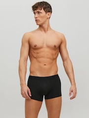 JACK & JONES Dark Black Logo 100% Cotton Boxers 3 Pack - Image 2 of 5