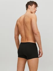 JACK & JONES Dark Black Logo 100% Cotton Boxers 3 Pack - Image 3 of 5