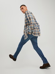 JACK & JONES Navy Blue Glenn Slim Fit Jeans - Image 2 of 5