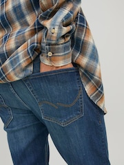 JACK & JONES Navy Blue Glenn Slim Fit Jeans - Image 5 of 5