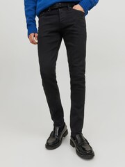 JACK & JONES Black Chrome Glenn Slim Fit Jeans - Image 1 of 1