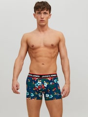 حزمة من 3 بوكسرات قطن 100% مزيّنة بشعار من JACK & JONES - صورة 2 من 9