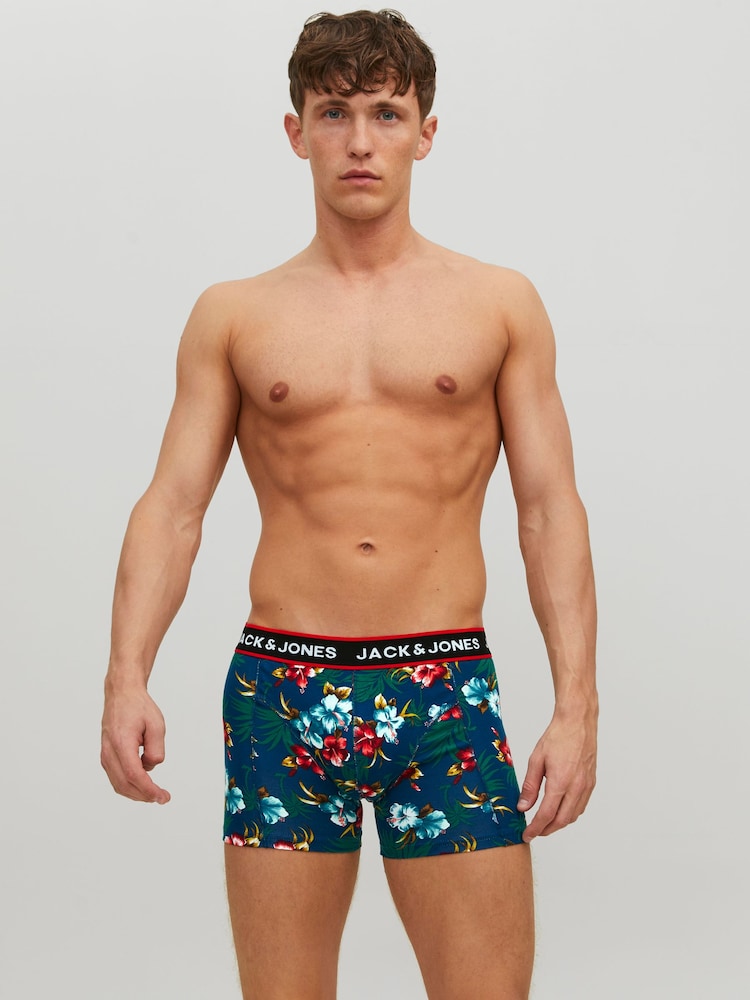 حزمة من 3 بوكسرات قطن 100% مزيّنة بشعار من JACK & JONES - صورة 2 من 9