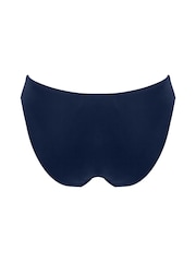 Pour Moi Navy Blue Palm Springs Colour Block Tab Bikini Briefs - Image 4 of 4