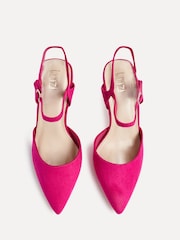 Rosa - Zapatos de tacón de corte ancho con parte trasera abierta y tira en el tobillo de Linzi - Imagen 5 de 5
