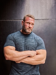BadRhino Big & Tall Blue Injected Slub T-Shirt - Image 1 of 3