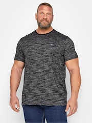 BadRhino Big & Tall Black Injected Slub T-Shirt - Image 1 of 2