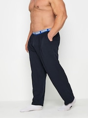 BadRhino Big & Tall Blue 100% Cotton Lounge Trousers - Image 1 of 5
