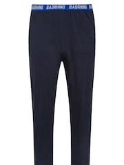 BadRhino Big & Tall Blue 100% Cotton Lounge Trousers - Image 3 of 5