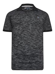 BadRhino Big & Tall Black Injected Jersey Polo Shirt - Image 2 of 3
