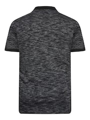 BadRhino Big & Tall Black Injected Jersey Polo Shirt - Image 3 of 3