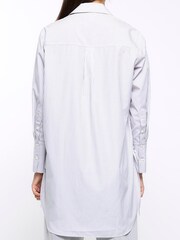 River Island Grey Tie Side Oversized Shirt - Image 2 of 6