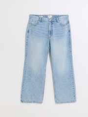 River Island Blue Curve 90s Straight Mid Rise Jeans - Image 5 of 6