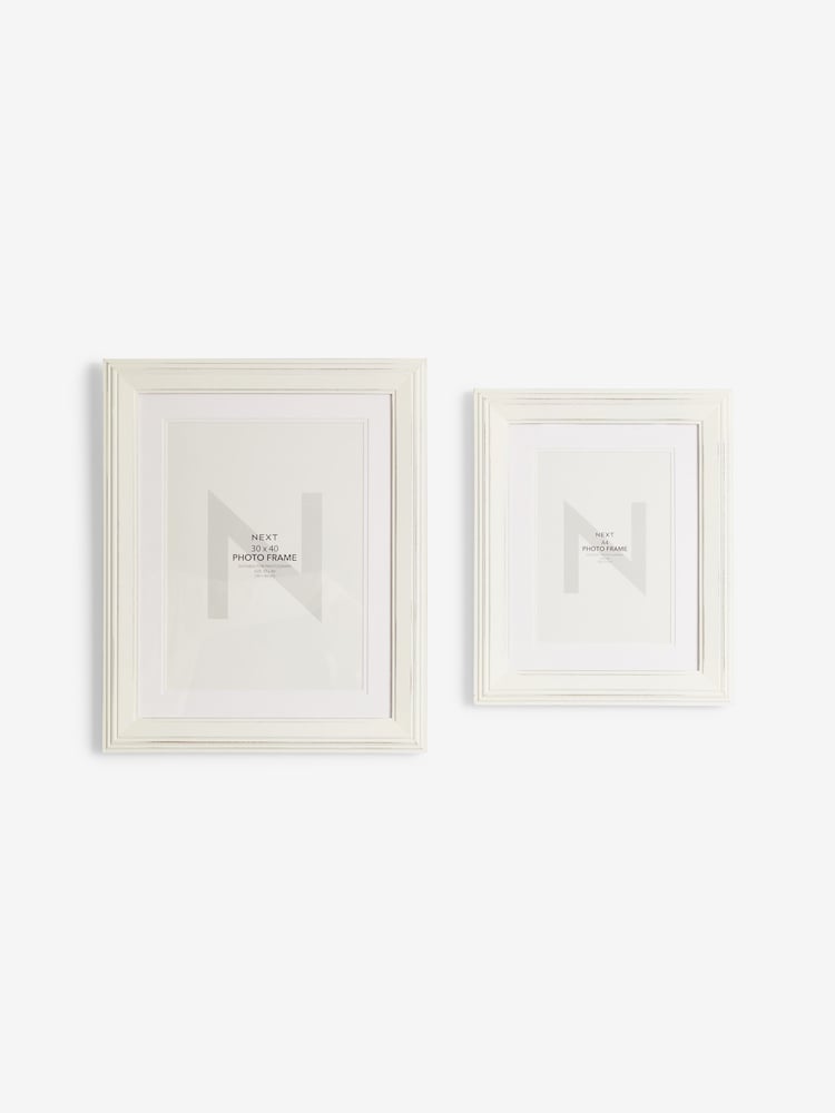 White Wolton Wood Large Picture Frame - Image 6 of 7