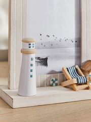Natural Beach Hut Photo Frame - Image 1 of 5