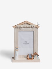 Natural Beach Hut Photo Frame - Image 4 of 5