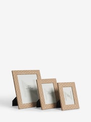 Set of 2 Natural Chevron Wood Photo Frame - Image 4 of 4