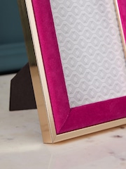 Pink Velvet Picture Frame - Image 3 of 5