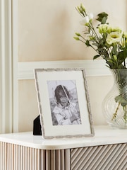 Silver Metal Diamante Photo Frame - Image 1 of 4