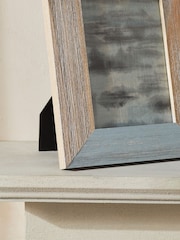 Blue Distressed Coatal Wood Photo Frame - Image 2 of 4