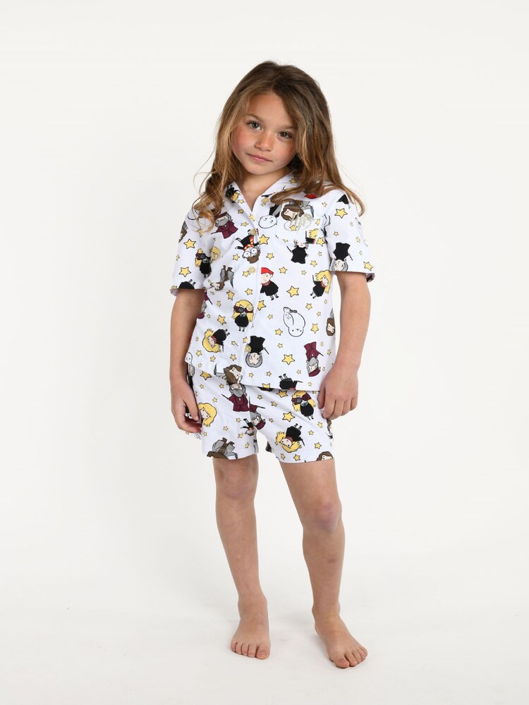 Brand Threads Blue Harry Potter Girls Short Pyjama Set - Image 1 of 3