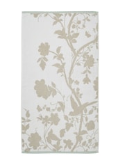 Laura Ashley Grey 100% Cotton Oriental Garden Towel - Image 7 of 8