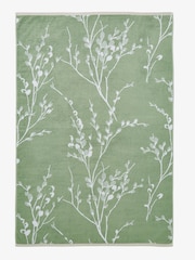 Laura Ashley Green Pussy Willow 100% Cotton Towel - Image 3 of 8