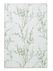 Laura Ashley Green Pussy Willow 100% Cotton Towel - Image 4 of 8