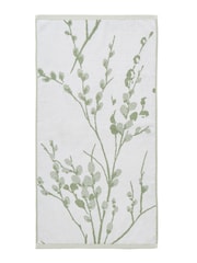 Laura Ashley Green Pussy Willow 100% Cotton Towel - Image 8 of 8