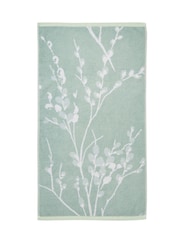 Laura Ashley Blue Pussy Willow 100% Cotton Towel - Image 3 of 4