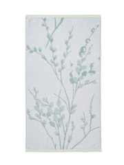 Laura Ashley Blue Pussy Willow 100% Cotton Towel - Image 4 of 4