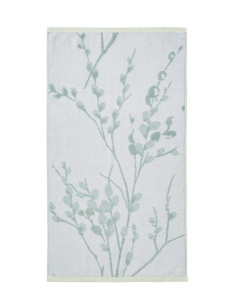 Laura Ashley Blue Pussy Willow 100% Cotton Towel - Image 4 of 4