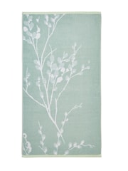 Laura Ashley Blue Pussy Willow 100% Cotton Towel - Image 5 of 8