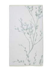 Laura Ashley Blue Pussy Willow 100% Cotton Towel - Image 6 of 8