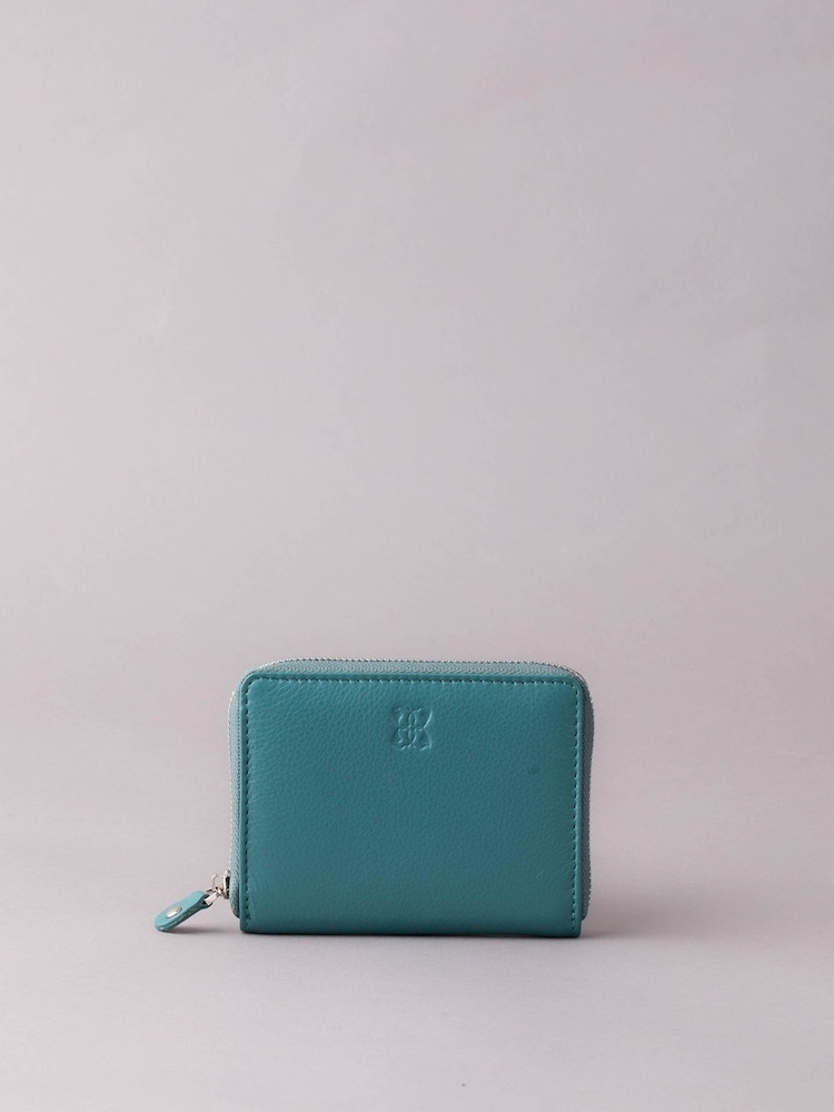 Lakeland Leather Light Green Small Zip Purse - Image 1 of 5
