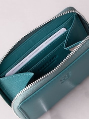 Lakeland Leather Light Green Small Zip Purse - Image 3 of 5