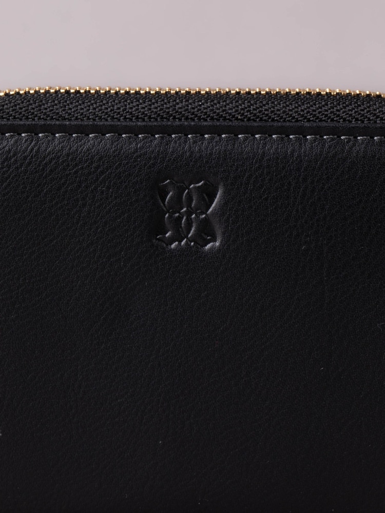 Lakeland Leather Dark Black Small Zip Purse - Image 4 of 5