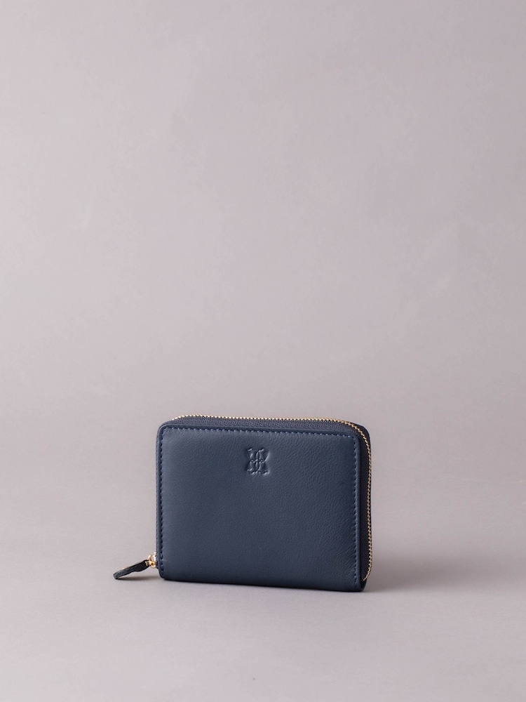 Lakeland Leather Dark Navy Blue Small Zip Purse - Image 2 of 5