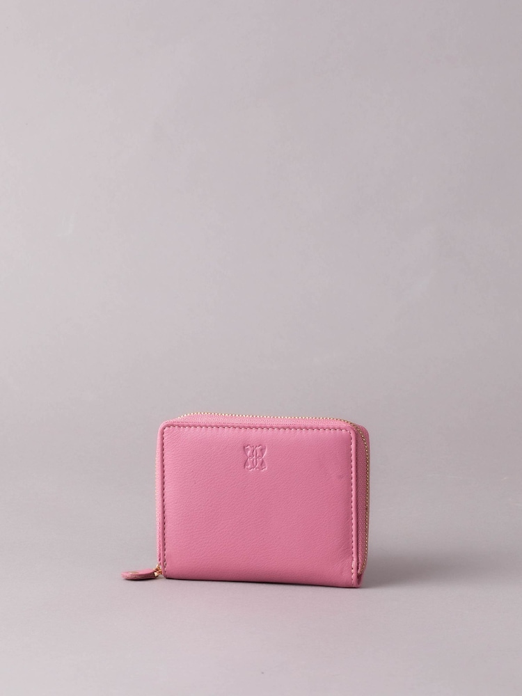 Lakeland Leather Light Mauve Pink Small Zip Purse - Image 2 of 5