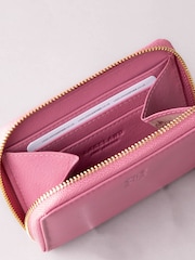 Lakeland Leather Light Mauve Pink Small Zip Purse - Image 3 of 5