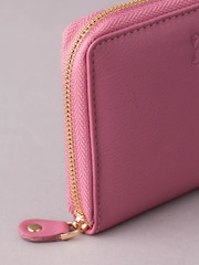 Lakeland Leather Light Mauve Pink Small Zip Purse - Image 4 of 5
