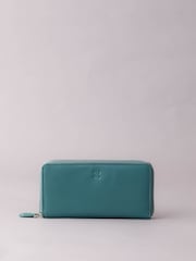 Lakeland Leather Teal Green Large Leather Zip Purse - Image 1 of 5