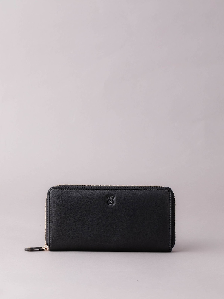 Lakeland Leather Black Large Leather Zip Purse - Image 1 of 5