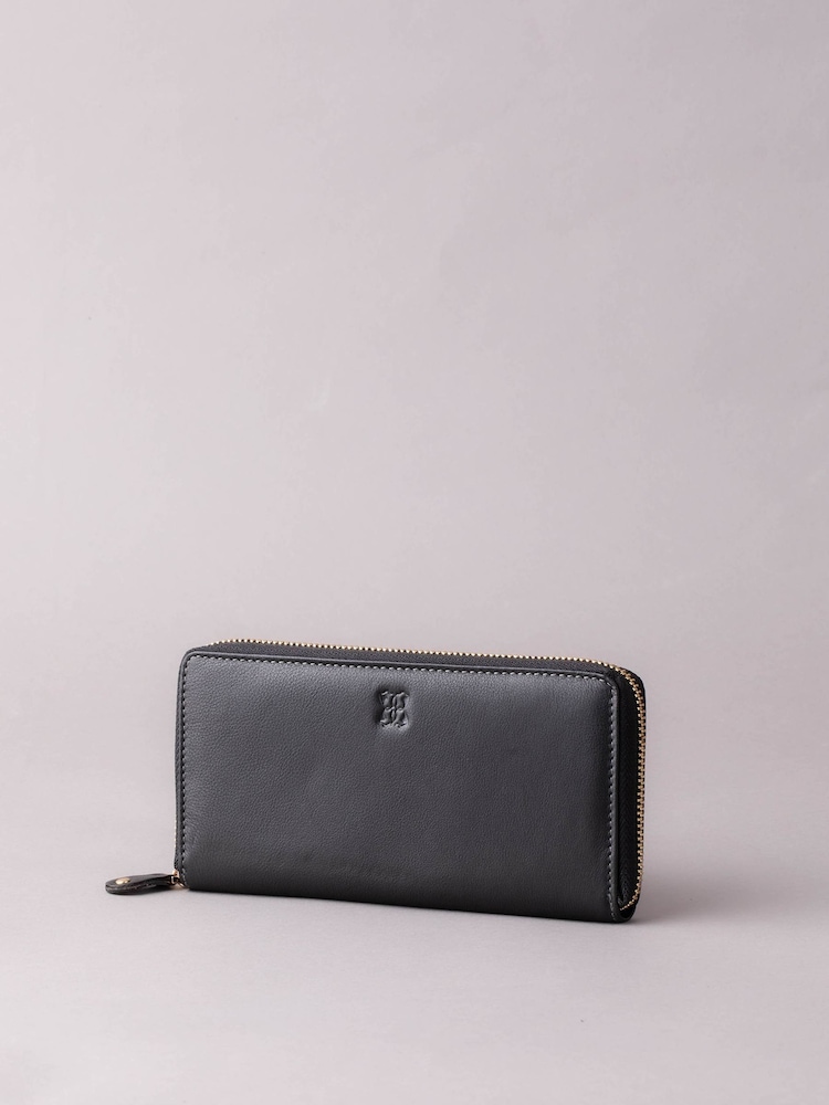 Lakeland Leather Black Large Leather Zip Purse - Image 2 of 5