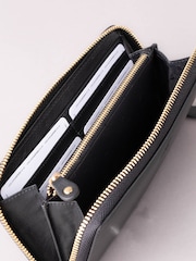 Lakeland Leather Black Large Leather Zip Purse - Image 3 of 5