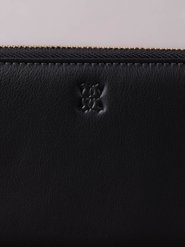 Lakeland Leather Black Large Leather Zip Purse - Image 5 of 5
